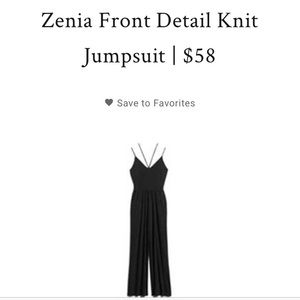 Kaileigh Zenia Front Detail Knit Jumpsuit